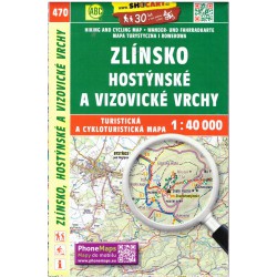 SHOCart 470 Zlínsko, Hostýnské a Vizovické vrchy 1:40 000 turistická mapa (1)