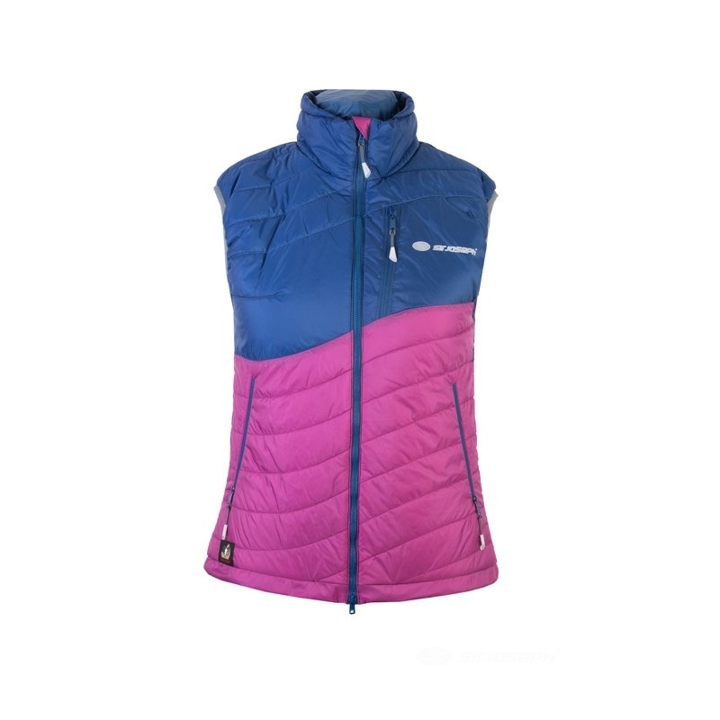 Sir Joseph Heron Vest Lady navy turquoise damska zimni vesta Alpska vlna