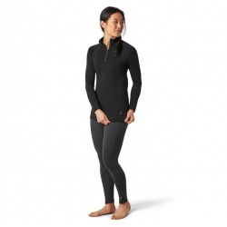 Smartwool W Merino 250 Baselayer 1 4 Zip black damsky rolak 100% Merino vlna 1