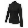 Jitex Kacuna 801 Ts cerna damske triko dlouhy rukav zip Merino vlna