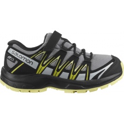 Salomon XA Pro 3D CSWP K monument black charlock 413121 detske nizke nepromokave boty