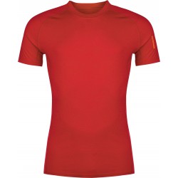 Zajo Bjorn Merino T-shirt SS Racing Red pánské triko krátký rukáv Merino vlna