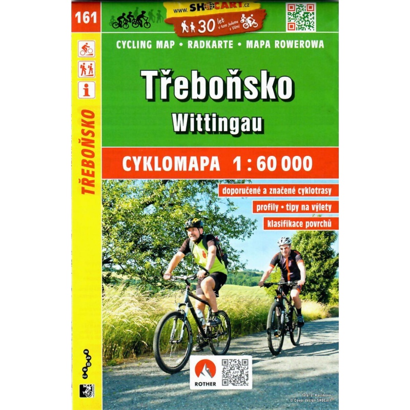 SHOCart 161 Trebonsko 60 000 cykloturisticka mapa