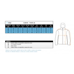_Kilpi Ponte-JB tmave modra detska juniorska nepromokava zimni lyzarska bunda zmereno
