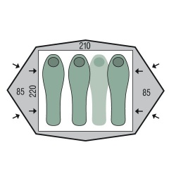 Pinguin Gemini 210 turisticky stan 1