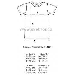 _Progres Micro Sense MS NKR cerna panske triko kratky rukav zmer