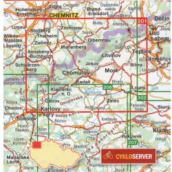 SHOCart 201 Krusne hory 100 000 turisticka mapa Oblast