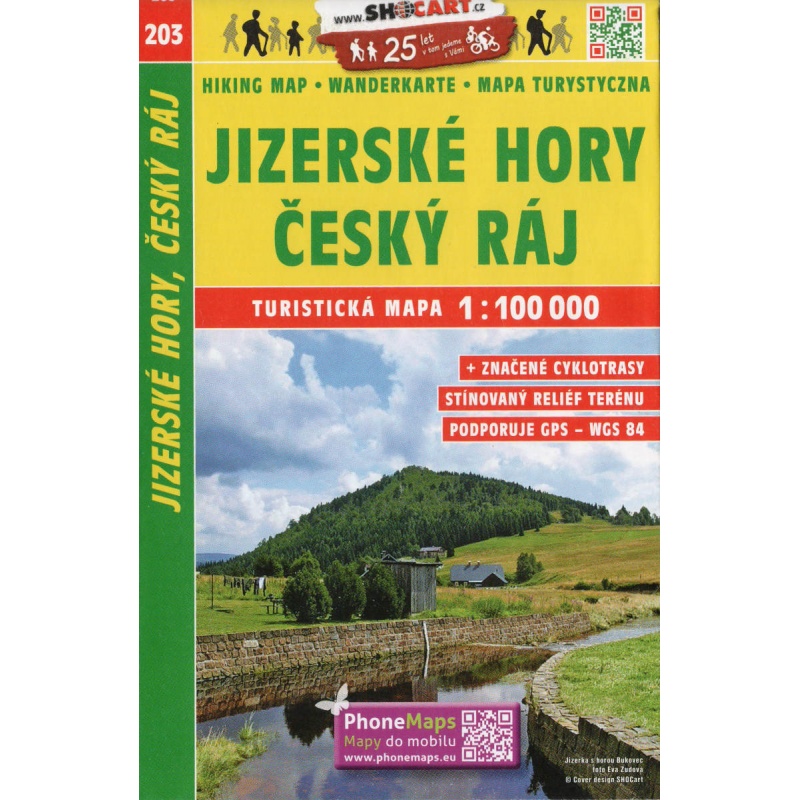 SHOCart 203 Jizerske hory, cesky raj 100 000