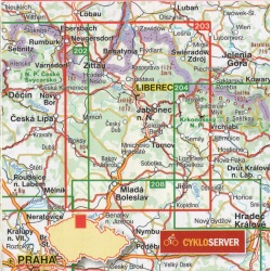 SHOCart 203 Jizerske hory, cesky raj 100 000 Oblast Shocart 203