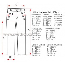 _Direct Alpine Patrol Tech 1.0 khaki panske lehke a odolne turisticke kalhoty zmereno