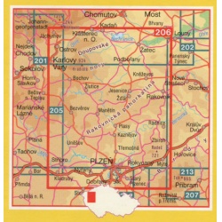 SHOCart 206 Plzensko, Doupovske hory 100 000 Oblast