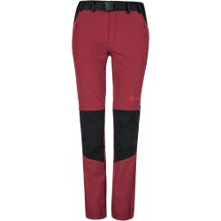 Kilpi Hosio-W tmavě červená dámské odepínací turistické kalhoty1
