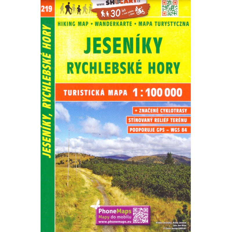 SHOCart 219 Jeseniky, Rychlebske hory 100 000