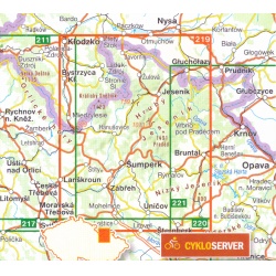 SHOCart 219 Jeseniky, Rychlebske hory 100 000 Oblast