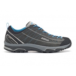 Asolo Nucleon GV ML GTX graphite silver cyan blue damske nizke nepromokave kozene boty2