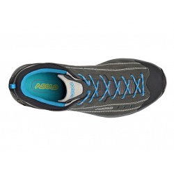 Asolo Nucleon GV ML GTX graphite silver cyan blue damske nizke nepromokave kozene boty6
