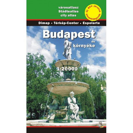 DIMAP Budapešť 1:20 000 turistický atlas / plán města