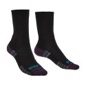 Bridgedale Hike Lightweight Merino Performance Boot W black/purple trekové ponožky Merino