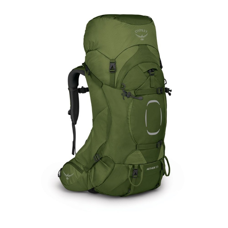 Osprey Aether 55l II L XL expedicni batoh zeleny Garlic Mustard Green