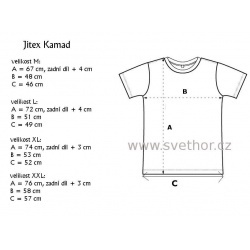 _Jitex Kamad 902 TES cerna panske triko kratky rukav Merino vlna zmereno