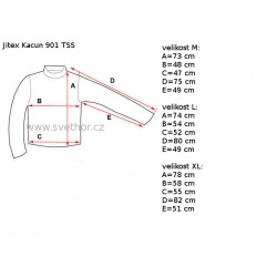 _Jitex Kacun 901 Ts cerna panske triko dlouhy rukav stojacek a zip Merino vlna zmereno