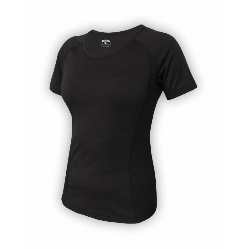 Jitex Kamada 801 Ts cerna damske triko kratky rukav Merino vlna