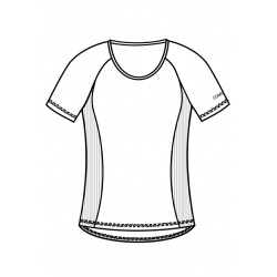 Jitex Kamada 801 Ts cerna damske triko kratky rukav Merino vlna 1