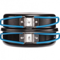 VAR ALB Forming Alpamayo 1campingova sada PTFE neprilnaveho nadobi Alu pro 1 osobu 2