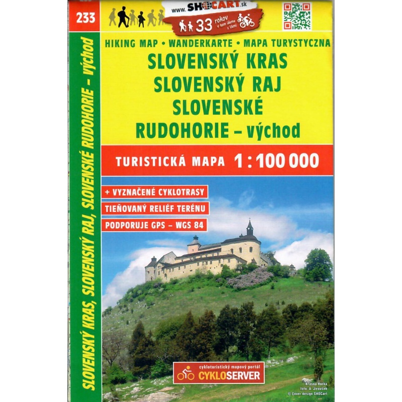 SHOCart 233 Slovensky kras Slovensky raj Slovenske Rudohorie vychod 100 000