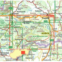 SHOCart 233 Slovensky kras Slovensky raj Slovenske Rudohorie vychod 100 000 oblast