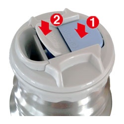 Thermos Mountain FBB 500 ml termoska s tlacitkovym uzaverem a salkem - nerez uzaver 