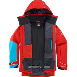 Salomon Race Jacket M Goji Berry C15870 panska nepromokava zimni lyzarska bunda 200001