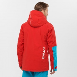 Salomon Race Jacket M Goji Berry C15870 panska nepromokava zimni lyzarska bunda 20000 3