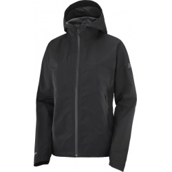 Salomon Outline GTX WP JKT W black C16031 damska nepromokava bunda