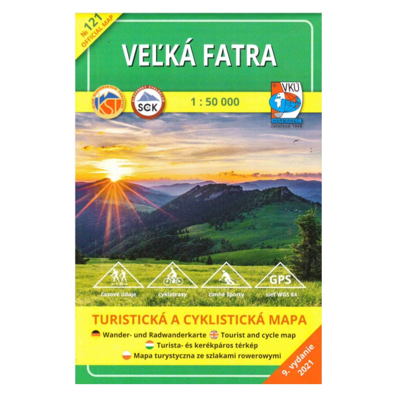 VKU 121 Velka Fatra 50 000 turisticka mapa