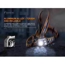 Fenix HP25R V2.0 nabijeci celovka s bateriovym pouzdrem, USB-C, prachuvzdorna 8