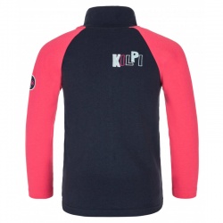 Kilpi Fleedy-JG ruzova detska juniorska sportovni mikina celorozepinaci s primesi bavlny 1
