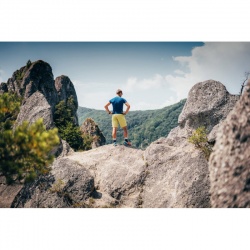 Kilpi Leape-M modra panske funkcni rychleschnouci outdoorove triko kratky rukav  2