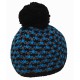 Husky Cap 9 modrá-černá dámská pletená zimní čepice s fleecem 1