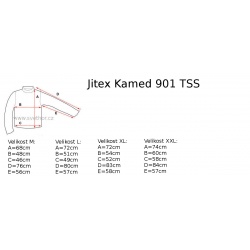 _Jitex Kamed 901 Ts petrolejova panske triko dlouhy rukav Merino vlna zmereno