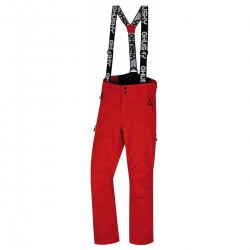 _Husky Galti M červená pánské nepromokavé zimní lyžařské kalhoty změřeno