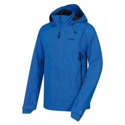 Husky Nakron M neonova modra panska nepromokava outdoorova bunda