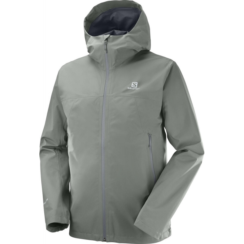 Salomon Outline GORE-TEX 2,5L JKT M Sedona Sage C16063 panska nepromokava bunda
