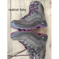 Lowa Renegade GTX Mid W espreso berry damske nepromokave kozene trekove boty realne foto1