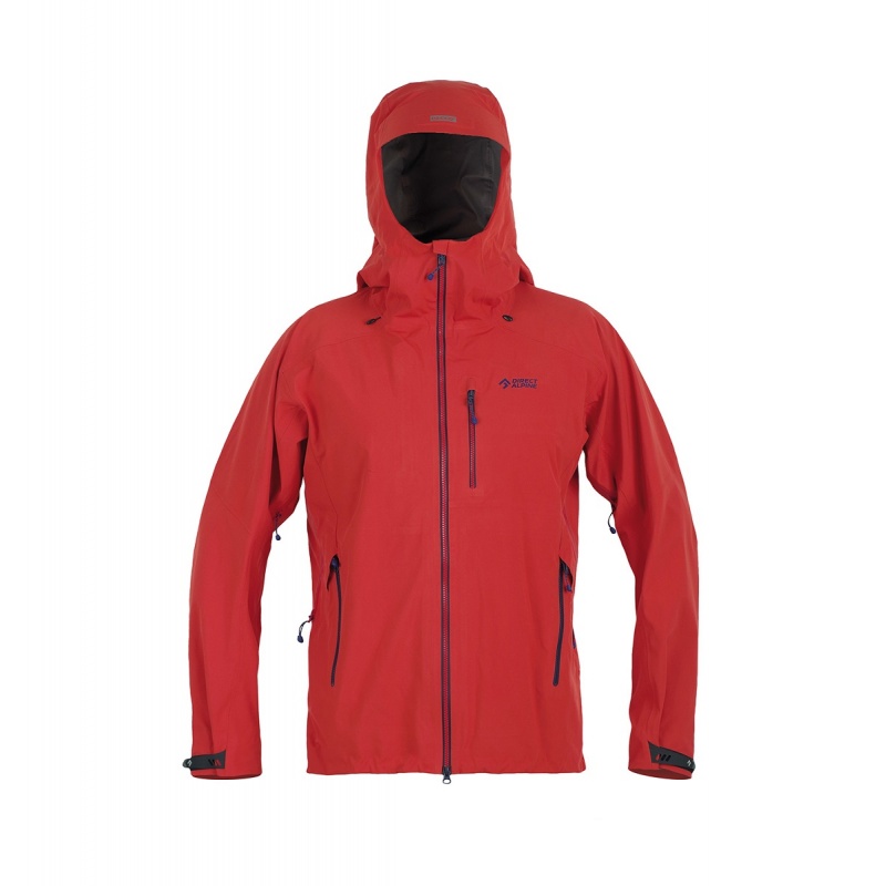 Direct Alpine Icon brick indigo panska tenka nepromokava softshellova bunda Pertex Shield