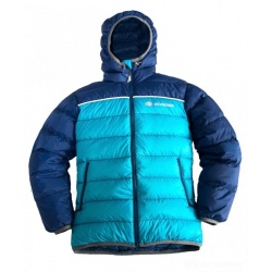 Sir Joseph Buni II navy turquoise detska zimni perova bunda