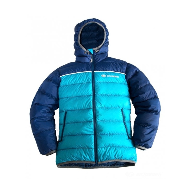 Sir Joseph Buni II navy turquoise detska zimni perova bunda