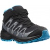 Salomon XA Pro V8 Mid CSWP K 413447 black monument detske vysi nepromokave trekove boty