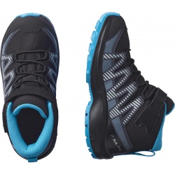 Salomon XA Pro V8 Mid CSWP K 413447 black monument detske vysi nepromokave trekove boty2