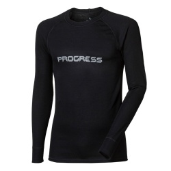 Progres Dry Fast DF NDR Print cerna bila panske triko dlouhy rukav